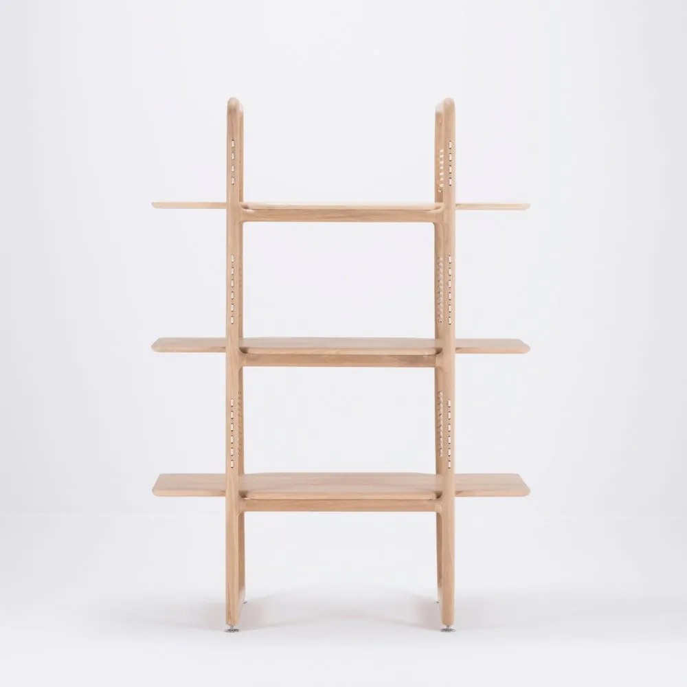 Библиотека за книги от масивна дъбова дървесина , височина 140 cm Muse - Gazzda