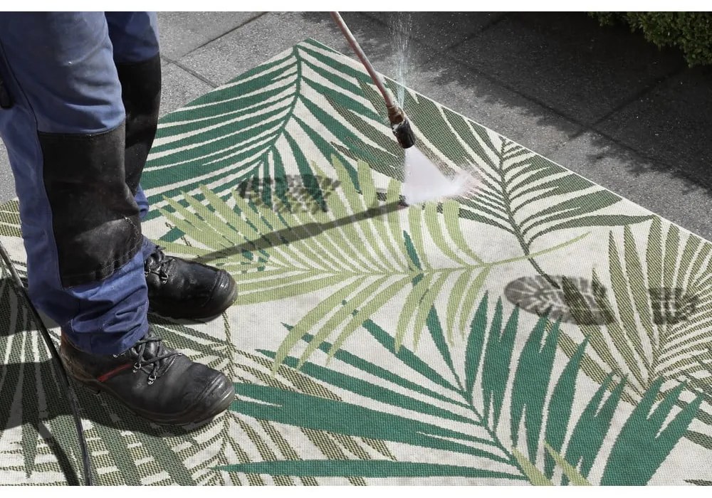 Зелен/бежов външен килим 200x290 cm Vai – NORTHRUGS