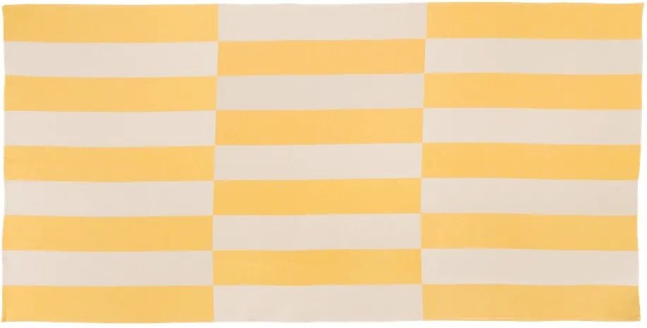 Жълта памучна плажна кърпа 100x160 cm Su – noo.ma
