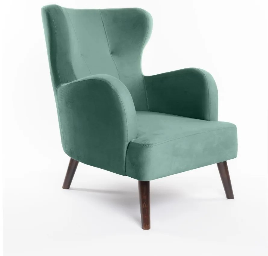Кадифено кресло в цвят мента Noemye – Bonami Selection