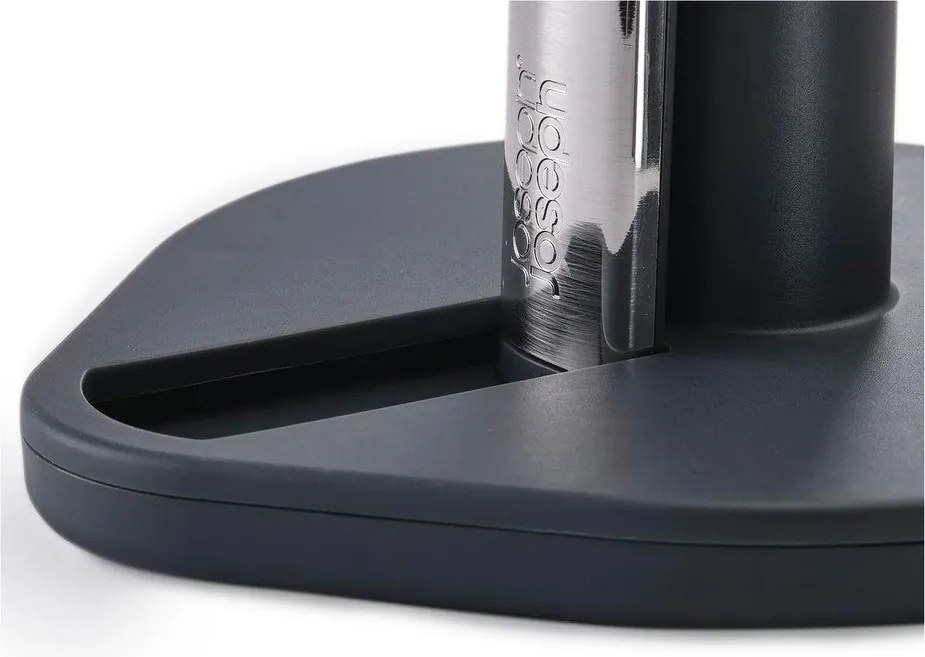 Тъмносива пластмасова стойка за кухненска хартия Hold – Joseph Joseph