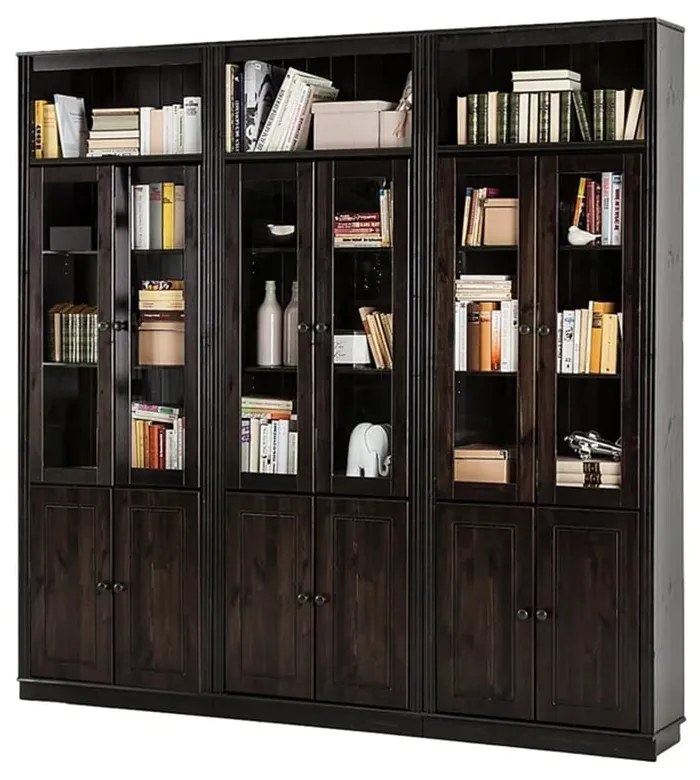 Кафява витрина от масивен бор 518x223 cm Anita – Støraa