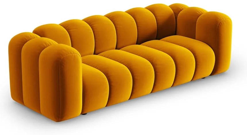 Жълт диван 228 cm Lupine – Micadoni Home