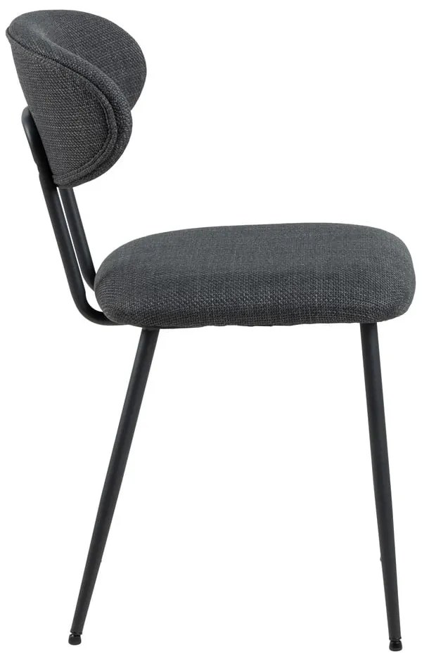 Антрацитни трапезни столове в комплект от 2 броя Denise - Actona