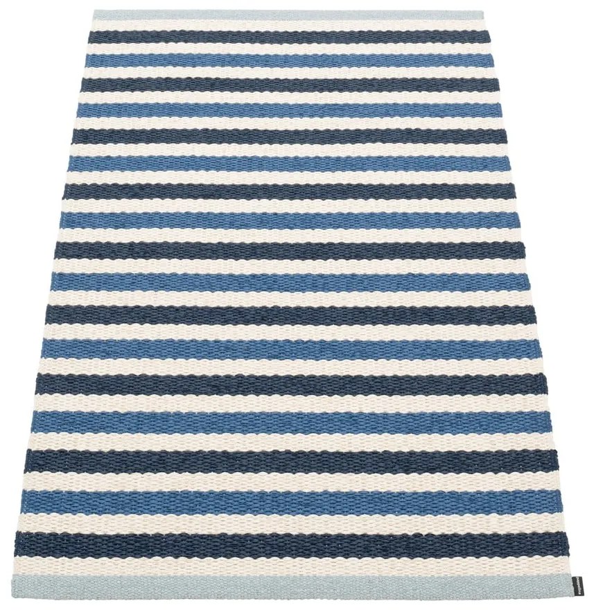 Син и кремав килим за открито и закрито 70x120 cm Teo Denim – Pappelina