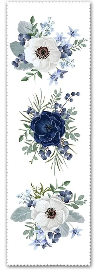 Покривка 40x130 cm Blue Rose – Minimalist Cushion Covers