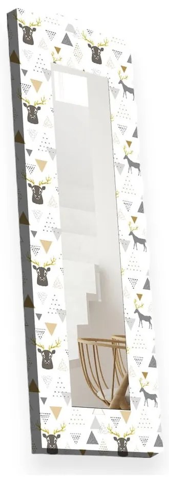 Стенно огледало с дървена рамка 40x120 cm - Wallity