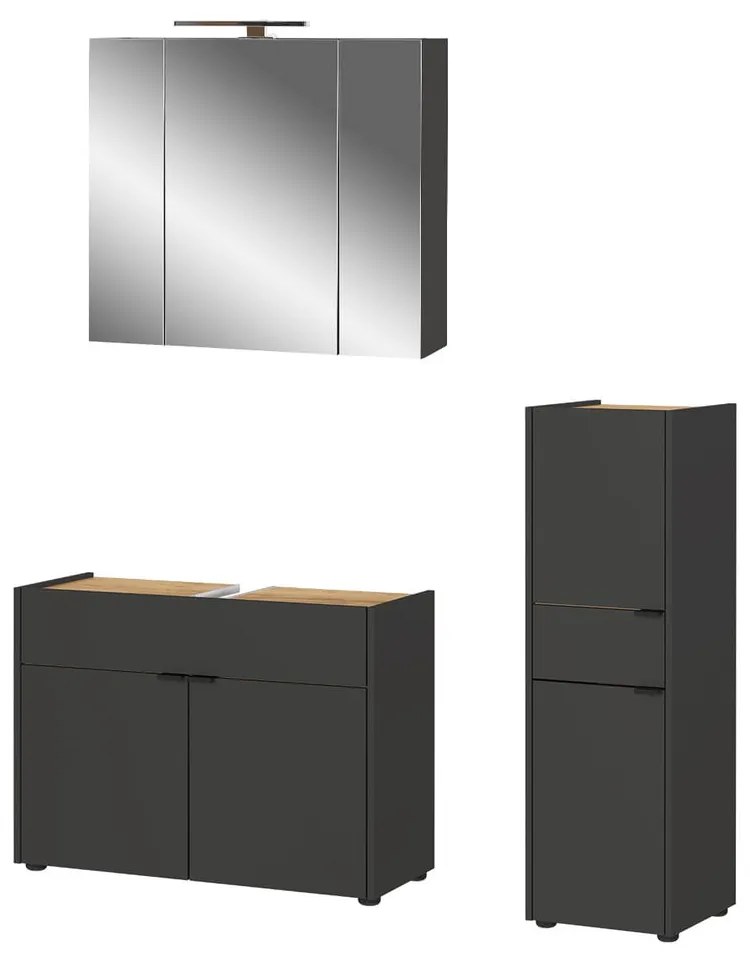 Антрацитен комплект за баня Forano – Germania