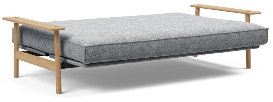 Светлосив разтегателен диван със свалящо се покривало Twist Granite, 97 x 230 cm Balder - Innovation