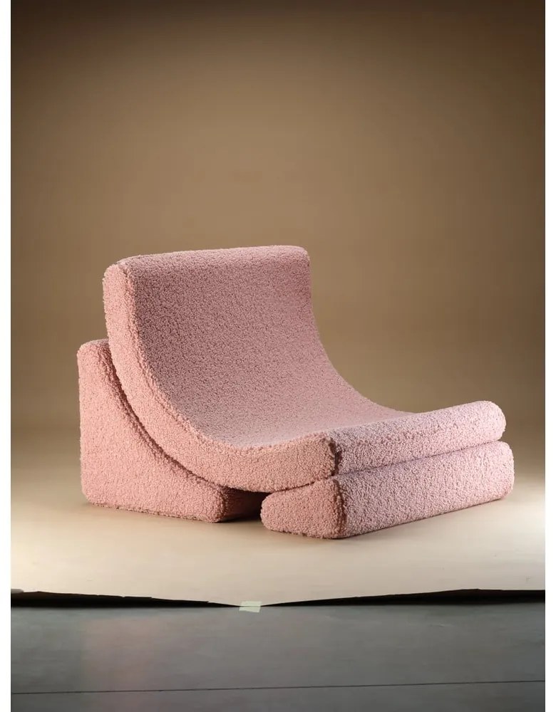 Розов детски стол от букле Moon – Wigiwama