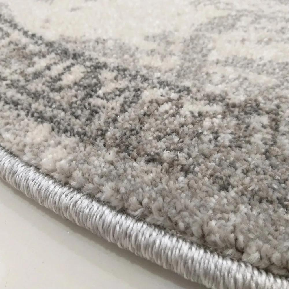 Кръгъл сив килим с мандала Ширина: 200 см | Дължина: 200 см