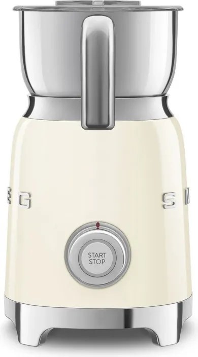 Уред за разпенване на мляко Smeg MFF11CREU, 500 W, 600 мл, 8 програми, Подвижна кана, Автоматично изключване, Крем