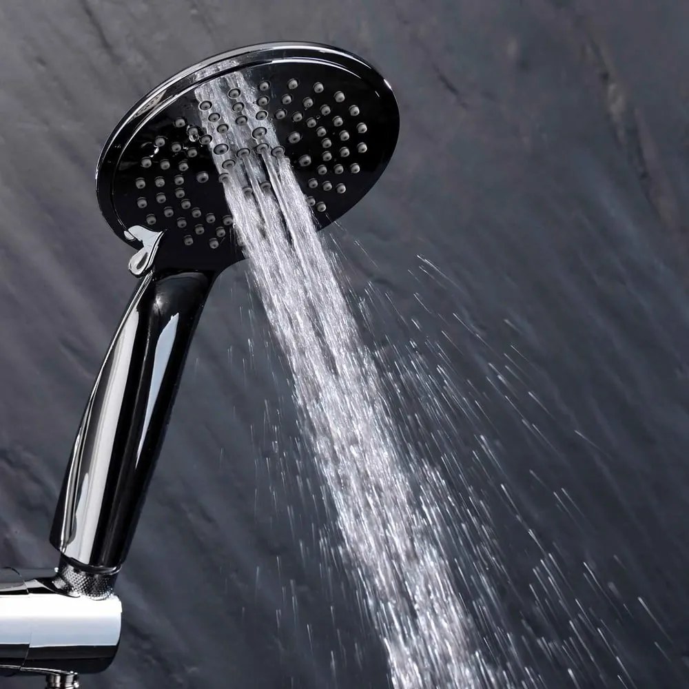 Пластмасов душ комплект от в матово сребрист цвят с ръчен душ 70 cm Hydro – douceur d'intérieur