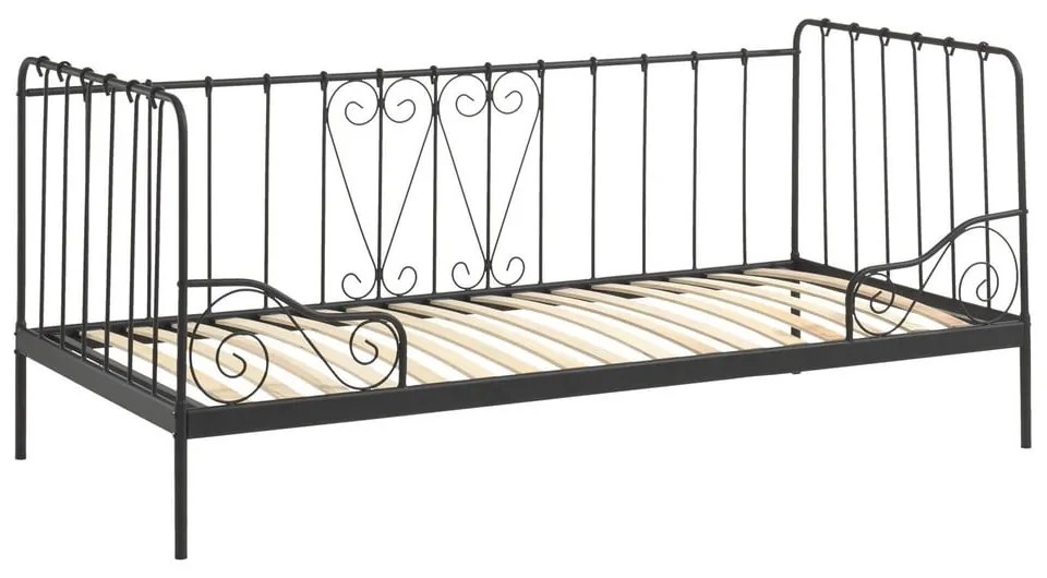 Черно детско легло 90x200 cm Alice - Vipack