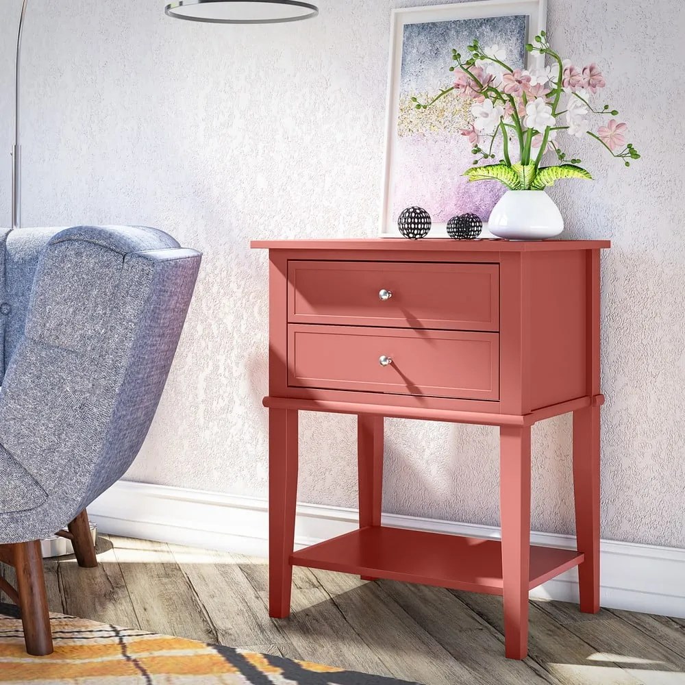 Нощно шкафче в тухлен цвят Franklin – Støraa