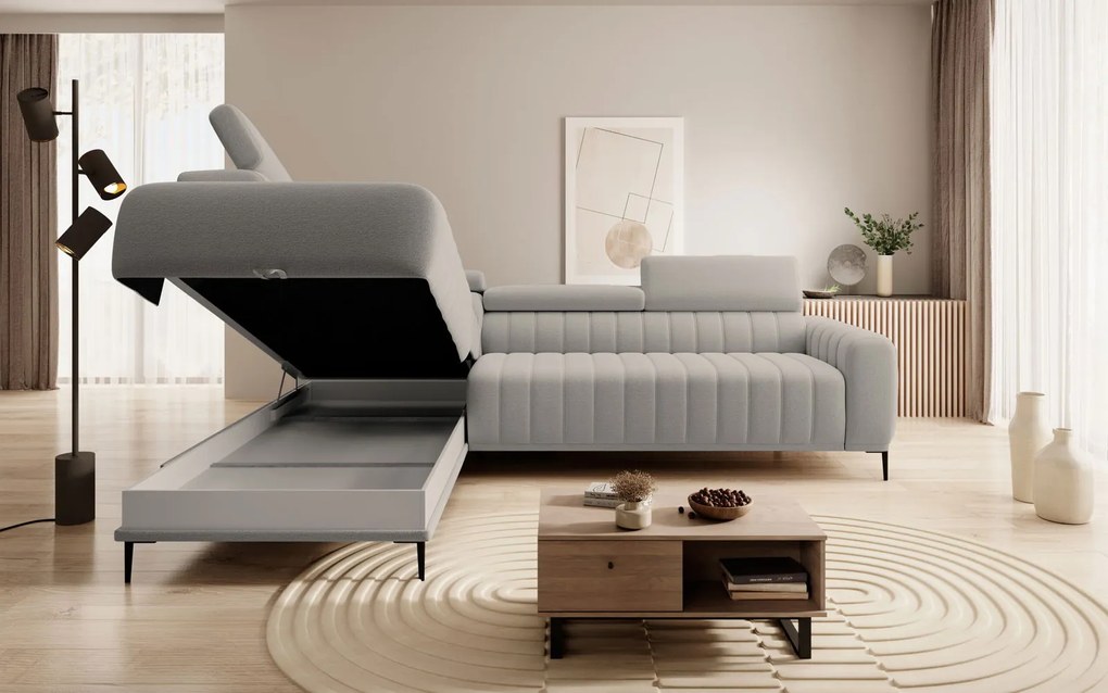 Ъглов диван Елизия-екру-ляв