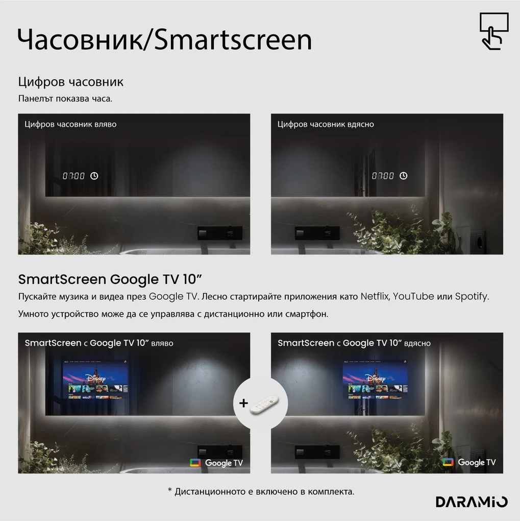Огледало с лед осветление F2