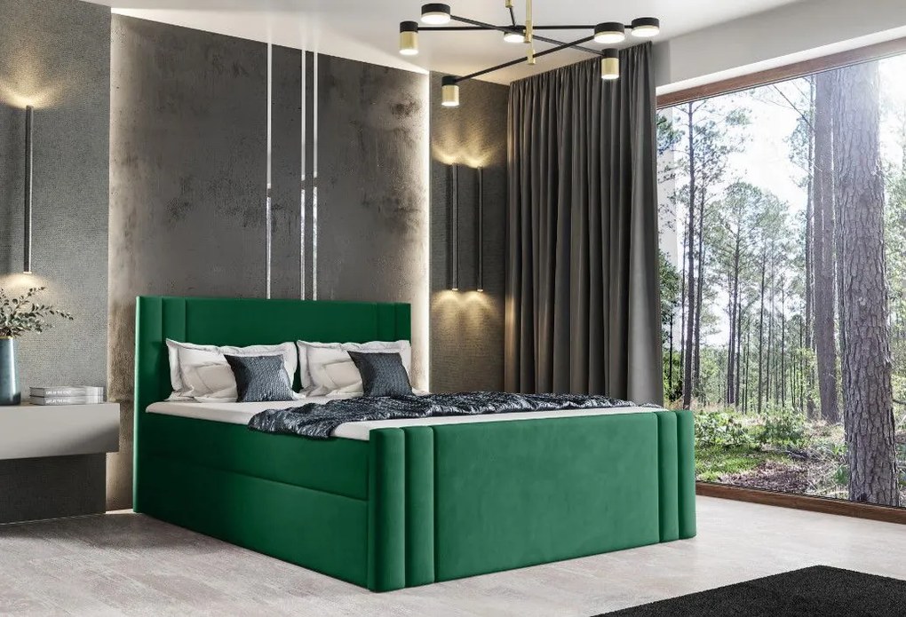Тапицирано легло Carmen-Prasino-120 x 200