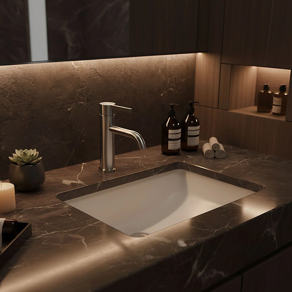 Смесител за мивка Rea Foster Nickel Brush Low