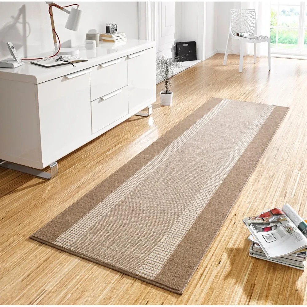 Бежово-кафяв мокет , 80 x 300 cm Basic - Hanse Home