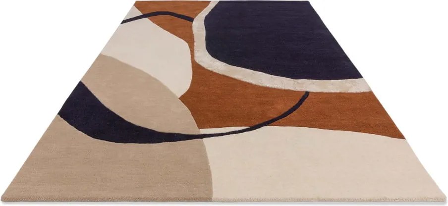 Ръчно изработен вълнен килим в тухлен цвят 120x170 cm Matrix – Asiatic Carpets