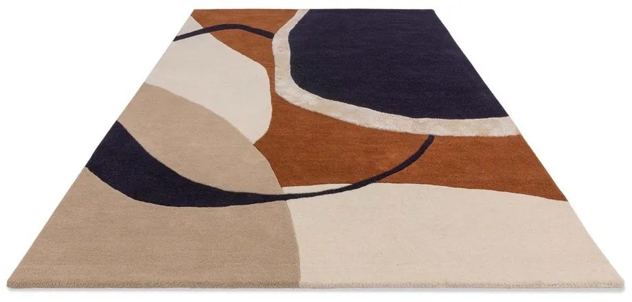 Ръчно изработен вълнен килим в тухлен цвят 160x230 cm Matrix – Asiatic Carpets