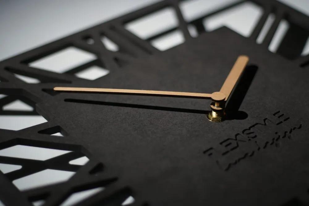 Стенен часовник 30 см черен (антрацит)