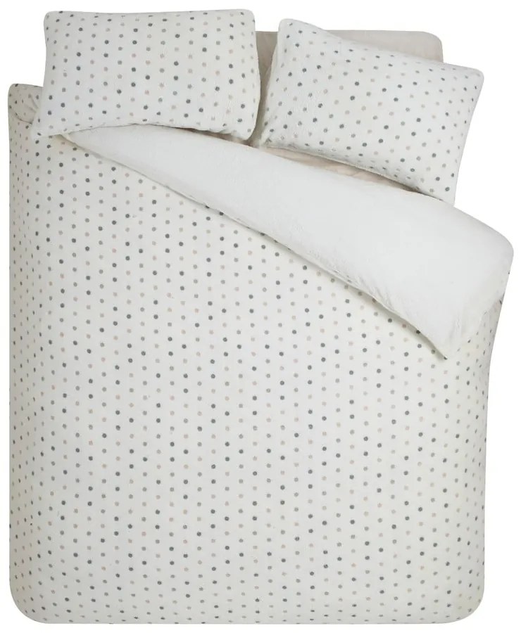 Кремаво единично спално бельо от микроплюш 135x200 cm Cosy Spot – Catherine Lansfield