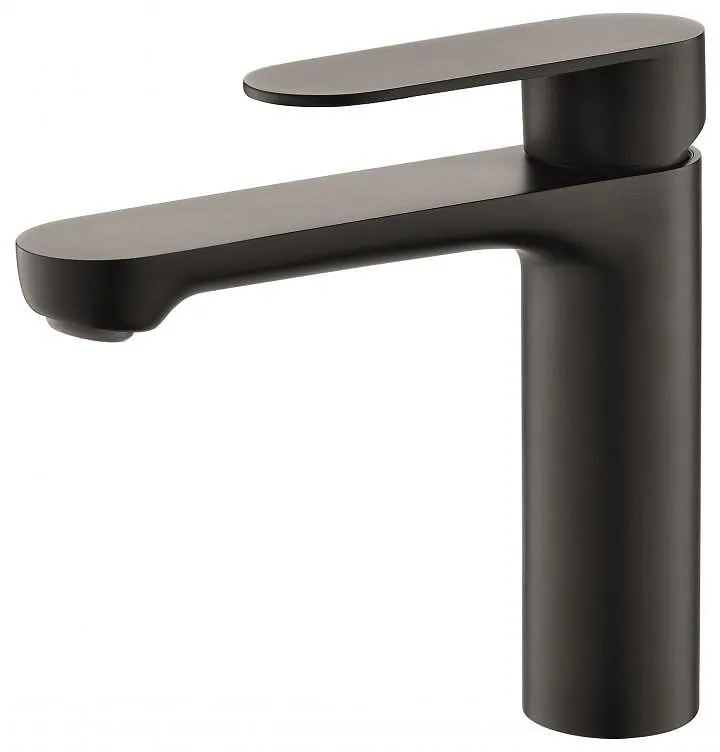 Стоящ смесител за умивалник ICF 111320BLACK, Inter Ceramic, неръждаема стомана, черен, 17x17см