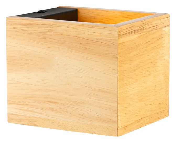 Ръстична стенна лампа дъбов - Transfer