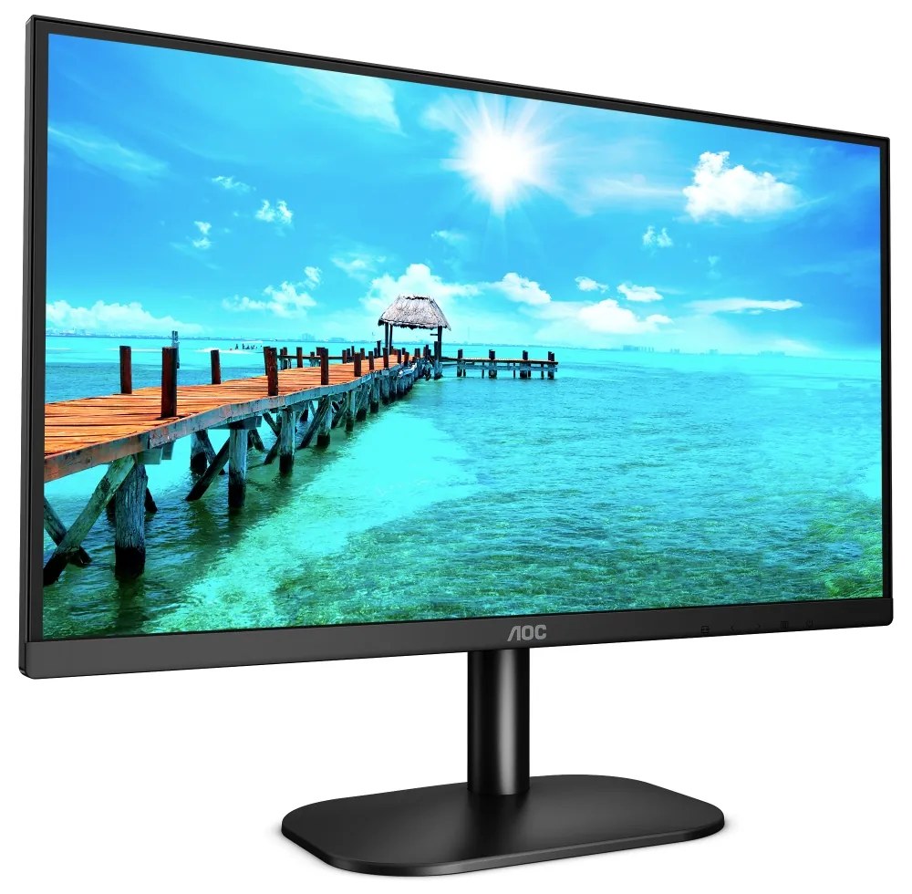 Монитор AOC 27B2QAM 27" WLED VA 1920x1080@75Hz, 4ms GTG, 250cd/m2, 4000:1, 20M:1 DCR, Low Blue Light, Tilt, D-SUB, HDMI, DP, Speakers, Black