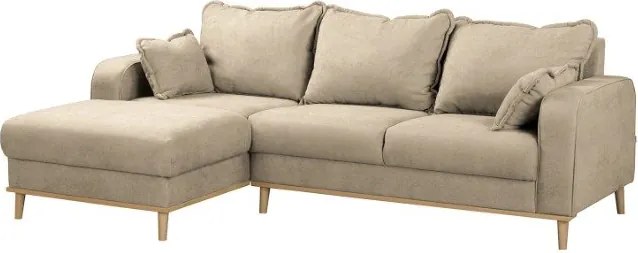 Бежов ъглов диван (ляв ъгъл) Beata - Ropez
