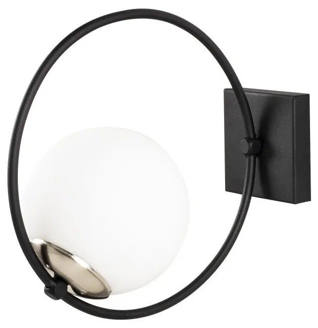 Черна метална стенна лампа Opviq lights Aria - Opviq lights