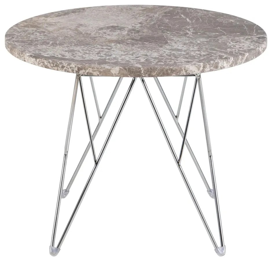 Мраморна кръгла странична масичка ø 55 cm Prunus – Actona
