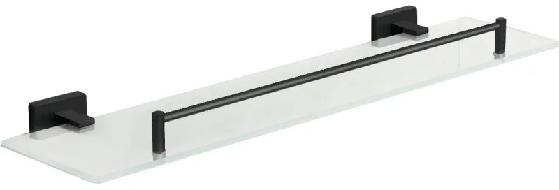 Mexen Arno висяща стъклена полица, черна - 7020737-70