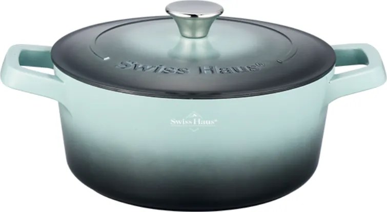 Тенджера Swiss Haus SH-ZC24G, 24х11 см, 4.2 л, Sapphire-керамично покритие, Индукция, Тюркоаз