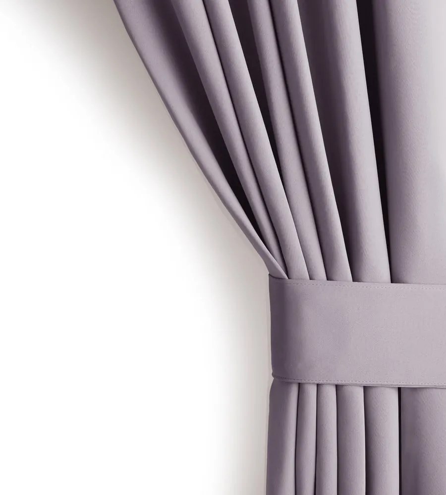 Затъмняващо термо перде сиво-розово 140x270 cm Pleat – Restilo