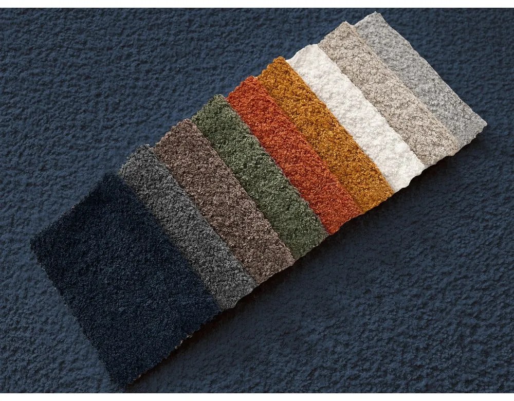 Тъмносин диван от прежда с примки от букле 170 cm Giorgia – Bobochic Paris