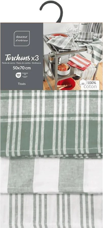 Памучни кърпи за съдове в комплект 3 бр. 50x70 cm Bayado – douceur d'intérieur