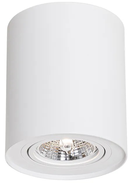 Модерен таванен прожектор бял въртящ се и наклонен AR70 - Rondoo Up