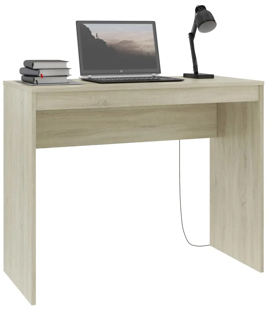 Бюро, сонома дъб, 90x40x72 см, инженерно дърво