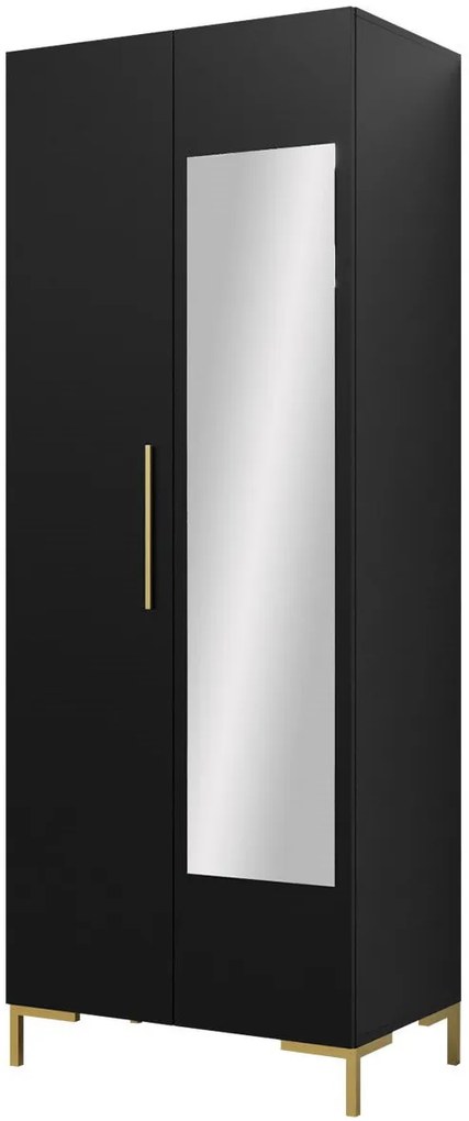 Гардероб Zilion with Mirror-Black