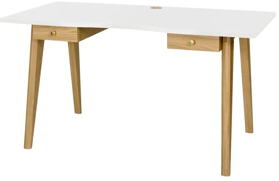 Работна маса от декор от дъб 70x140 cm Nice – Woodman