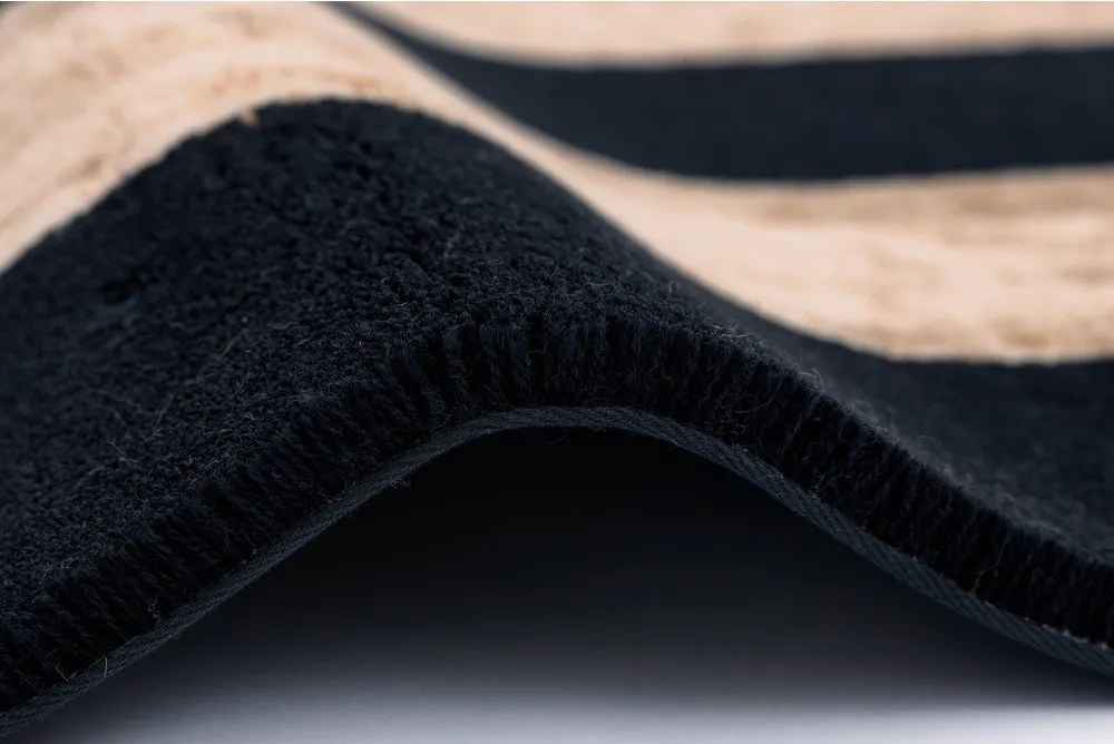 Черно-бежов вълнен килим 230x340 cm Agnus Art Deco II – Agnella