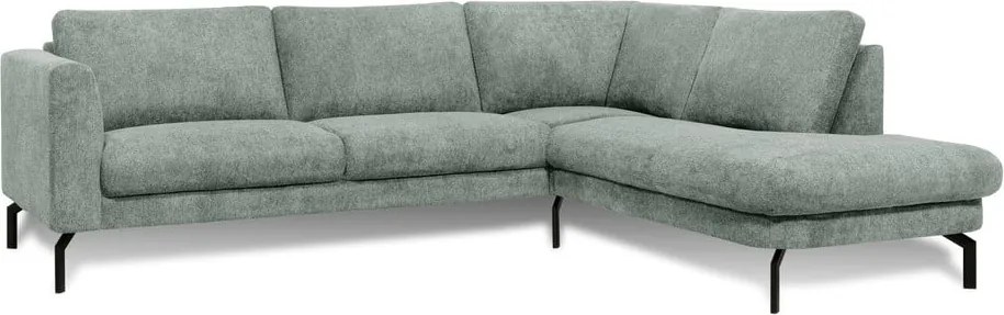 Светлосив ъглов диван (десен ъгъл) Gomero – Scandic