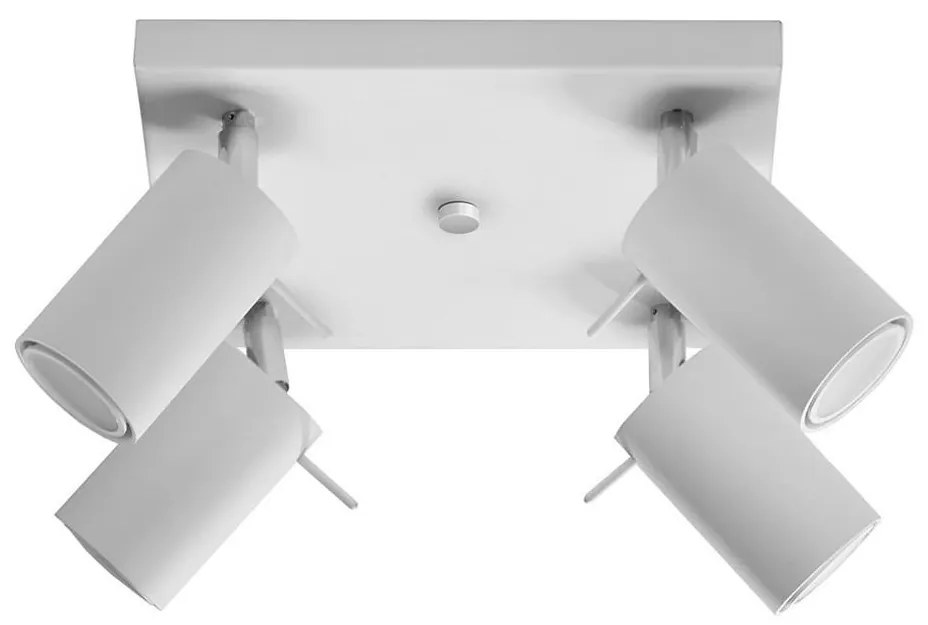 Sollux SL.0090 - Спот RING 4 4xGU10/10W/230V бял