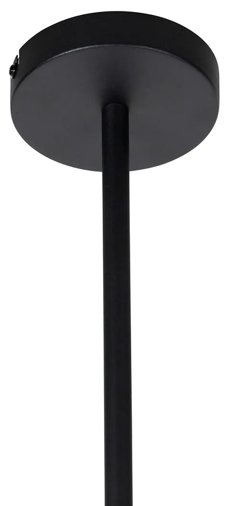 Интелигентна висяща лампа черна 4-светлина с Wi-Fi ST64 - Laser