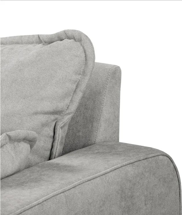 Светлосив ъглов диван (ляв ъгъл) Beata - Ropez