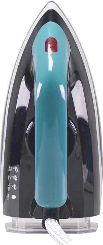 Ютия Beper P204CAL200, 2250W, Керамична плоча, Термостат, Филтър, Непрекъснат цикъл, Бял/синьозелен