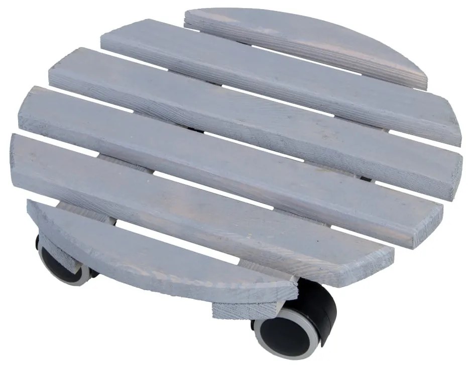 Дървена подвижна стойка за саксии ø 29 cm (височина 8 cm) Indoor – Esschert Design